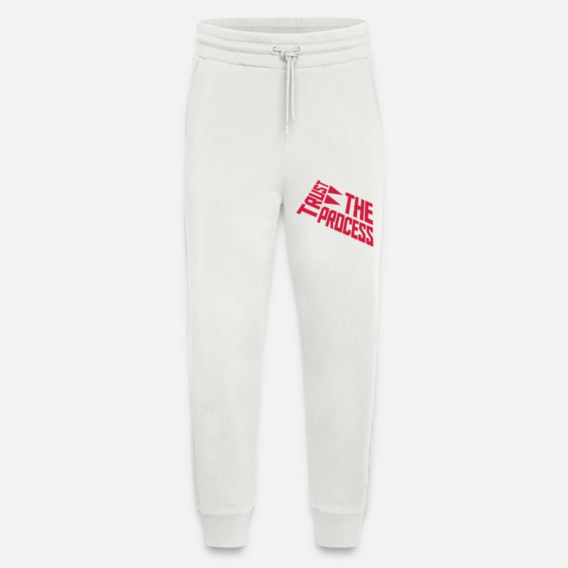 faire confiance au processus Devis - Pantalon de jogging bio décontracté fabriqué en UE - OFF WHITE