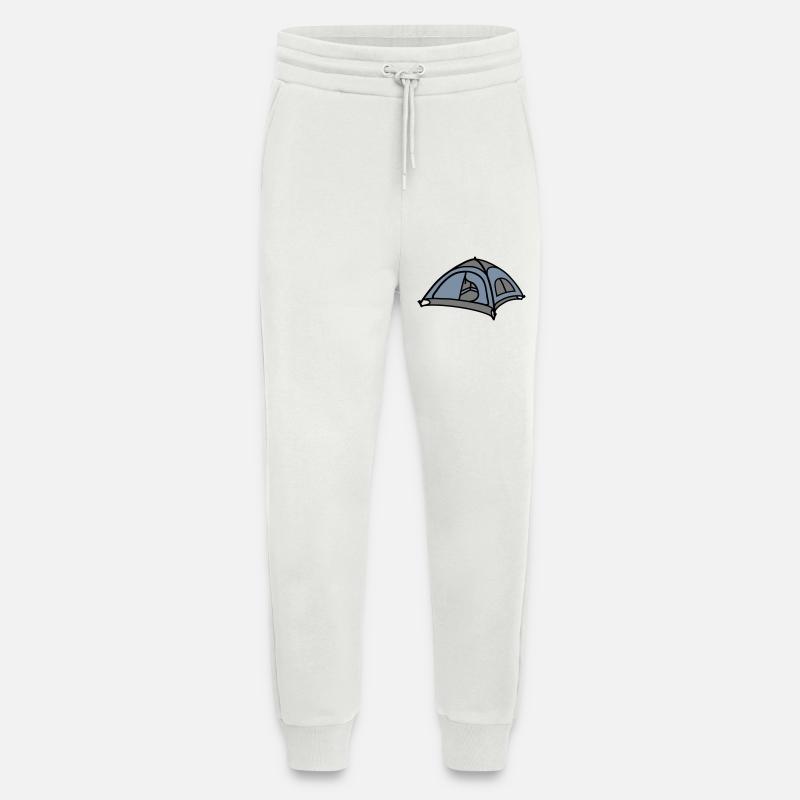 Cool Camping Tent Design - Jogging Pants - made by SPREAD  - OFF WHITE