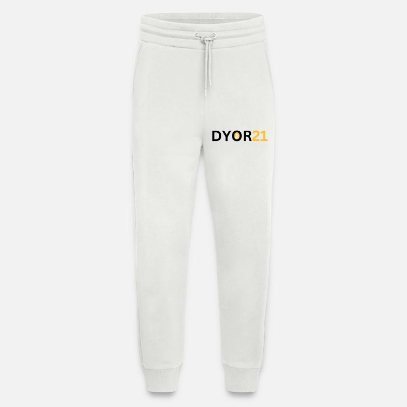 DYOR21 - Pantalon de jogging bio décontracté fabriqué en UE - OFF WHITE