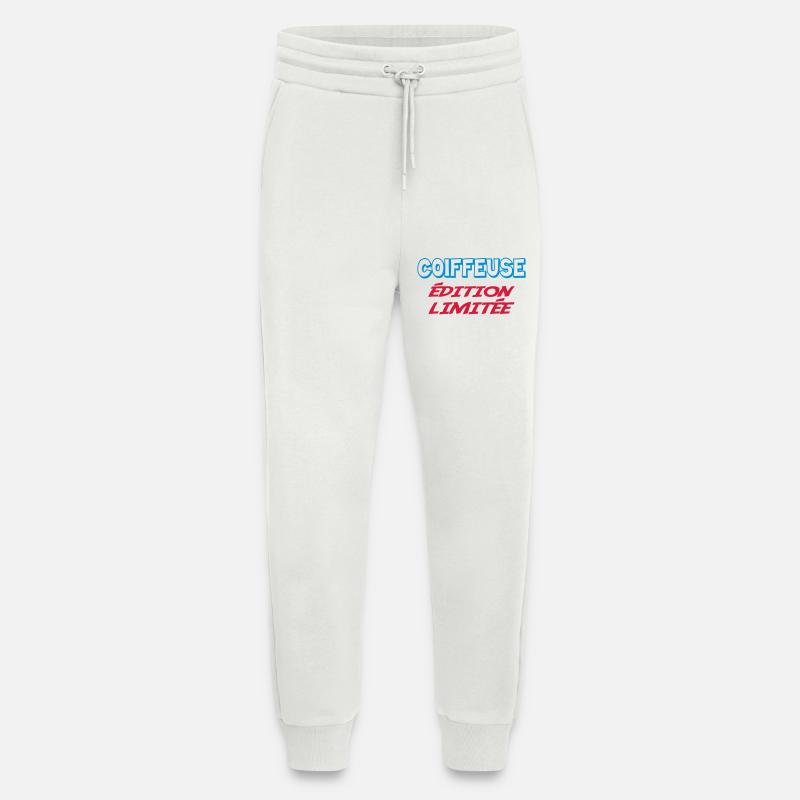COIFFEUSE édition limitée - Pantalon de jogging bio décontracté fabriqué en UE - OFF WHITE