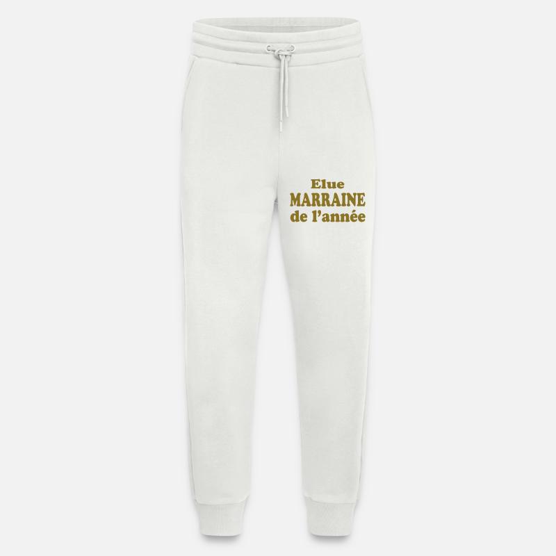 Elue Marraine de l'année - Pantalon de jogging bio décontracté fabriqué en UE - OFF WHITE