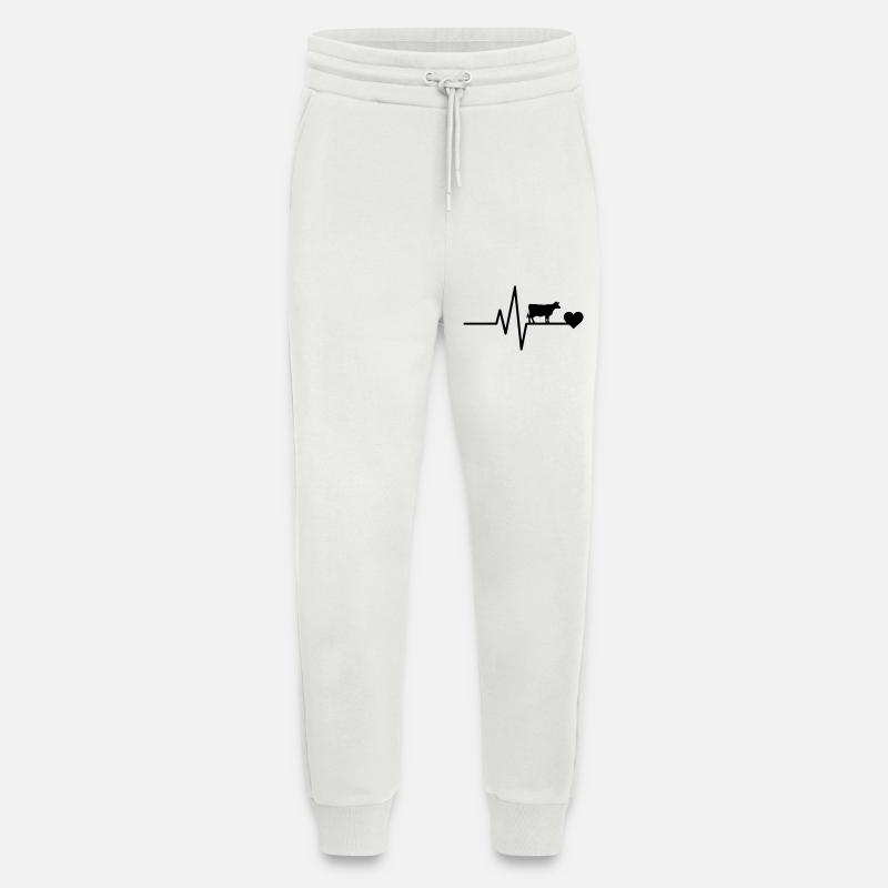 t Kuhbauer Herzschlag - Jogginghose - made by SPREAD - OFF WHITE