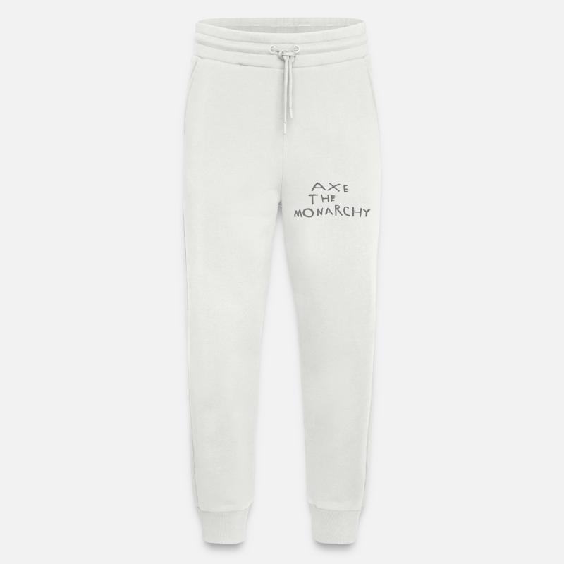 Axe the monarchy - Jogging Pants - made by SPREAD  - OFF WHITE