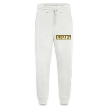 Je fais beaucoup caca - Pantalon de jogging bio décontracté fabriqué en UE - OFF WHITE - Devant