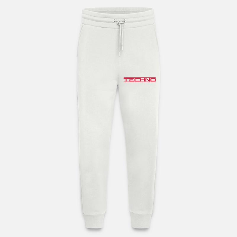 Red bars techno - Jogging Pants - made by SPREAD  - OFF WHITE