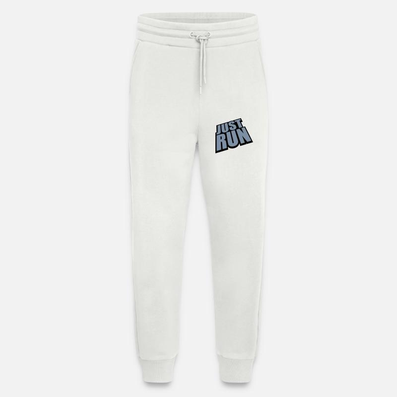 Athlete Just Run Logo - Jogging Pants - made by SPREAD  - OFF WHITE