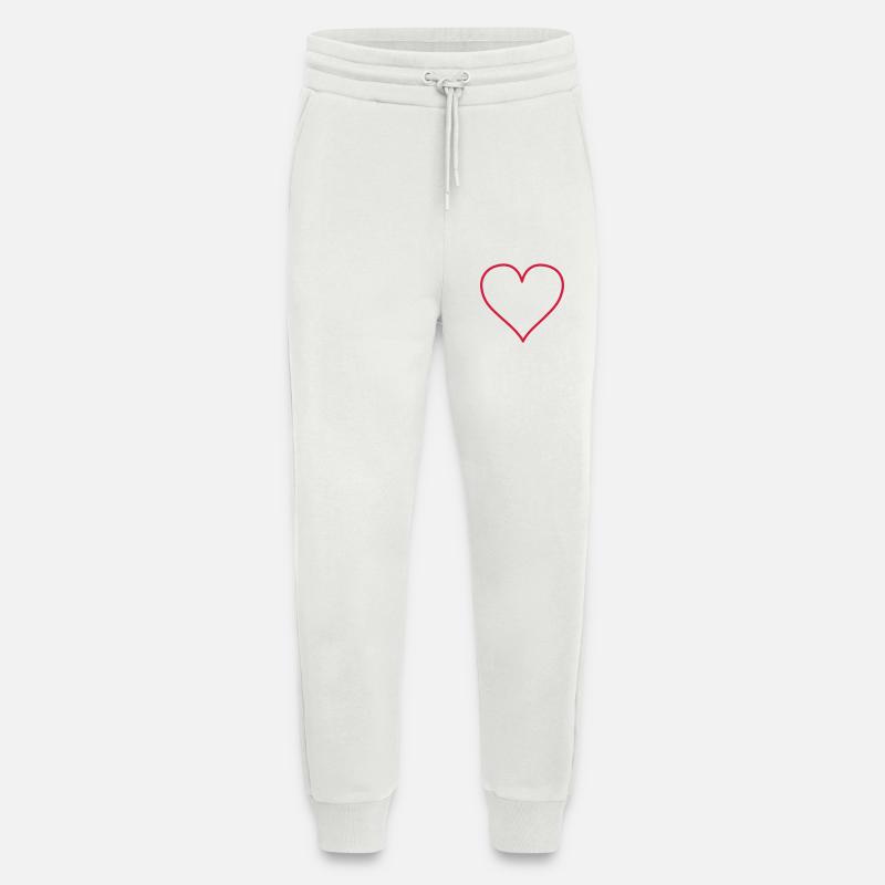 herz - Jogginghose - made by SPREAD - OFF WHITE