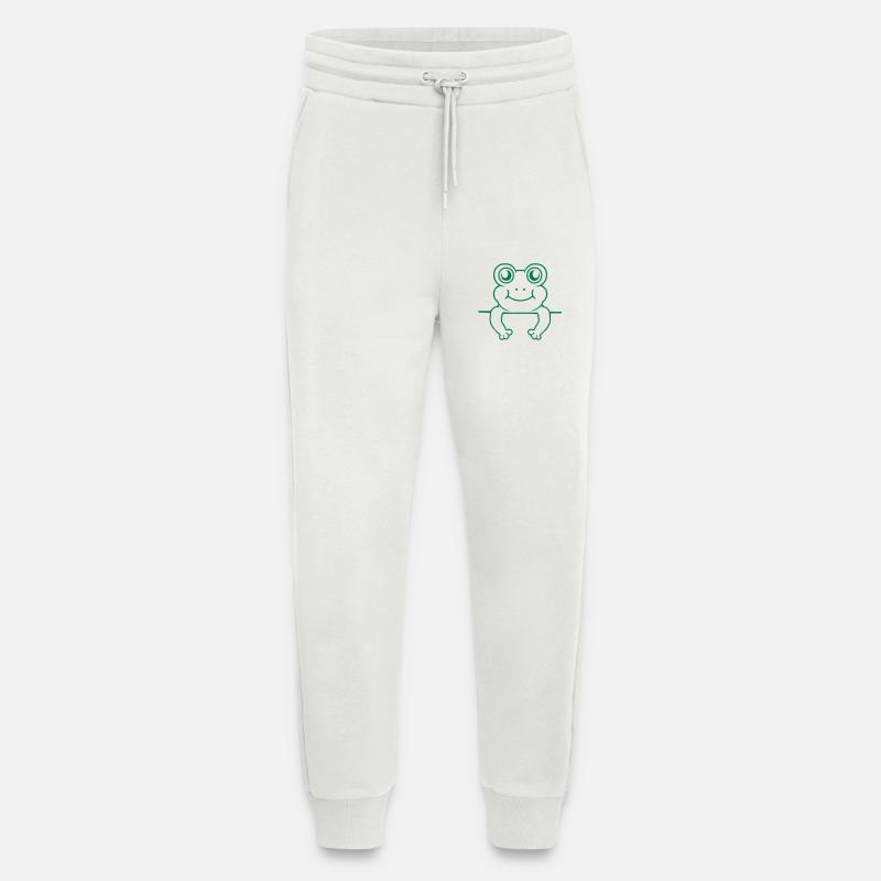 Mauer Frosch Schild Comic - Jogginghose - made by SPREAD - OFF WHITE