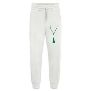 Jewelry leek necklace - Jogging Pants - made by SPREAD  - OFF WHITE - Front