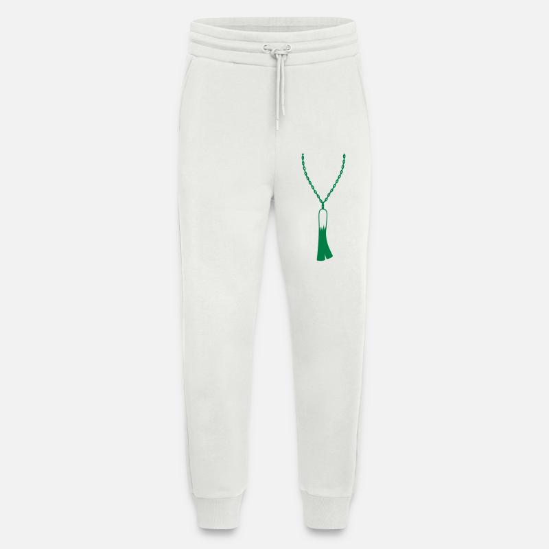 Schmuck Lauch Halskette - Jogginghose - made by SPREAD - OFF WHITE