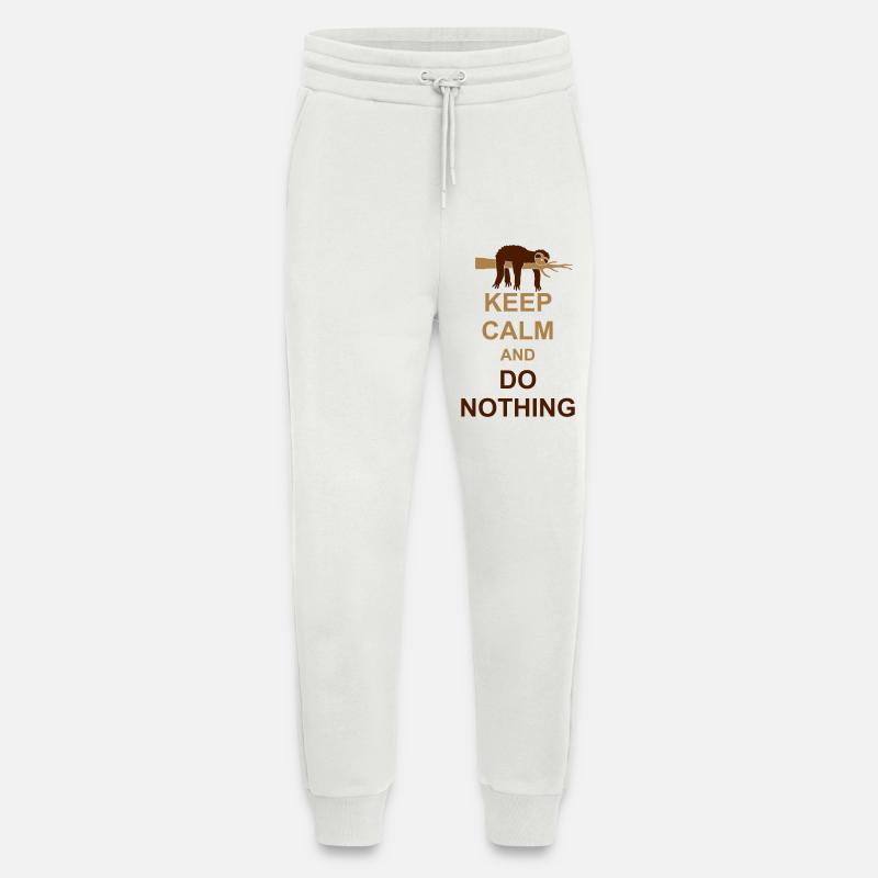 Sloth Keep Calm - Jogging Pants - made by SPREAD  - OFF WHITE