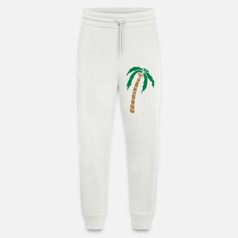 Clipart Palme Design - Jogginghose - made by SPREAD - OFF WHITE
