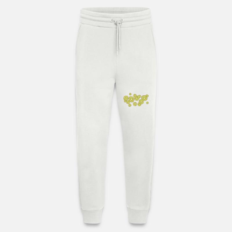 L’odeur des kiwis - Pantalon de jogging bio décontracté fabriqué en UE - OFF WHITE