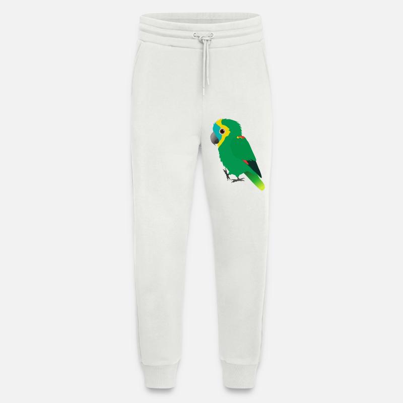Blue-fronted Amazon parrot - Jogging Pants - made by SPREAD  - OFF WHITE