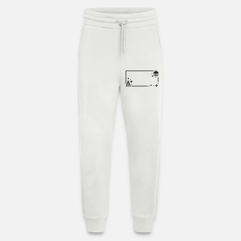 Weihnachtlicher Rahmen - Jogginghose - made by SPREAD - OFF WHITE