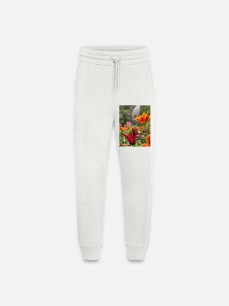 Tulpen bunt - Jogginghose - made by SPREAD - OFF WHITE