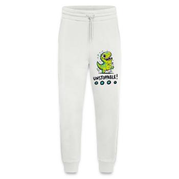 T-Rex Unstoppable – Lustiges Dinosaurier-Design - Jogginghose - made by SPREAD - OFF WHITE - Vorne