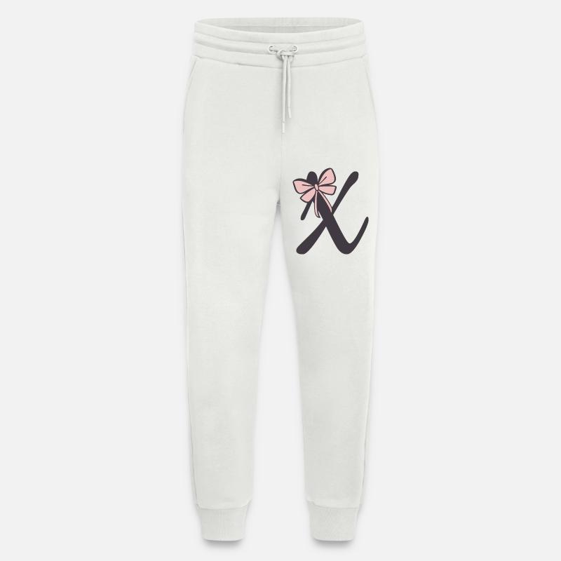 Anfangsbuchstabe X Schleifchen - Jogginghose - made by SPREAD - OFF WHITE