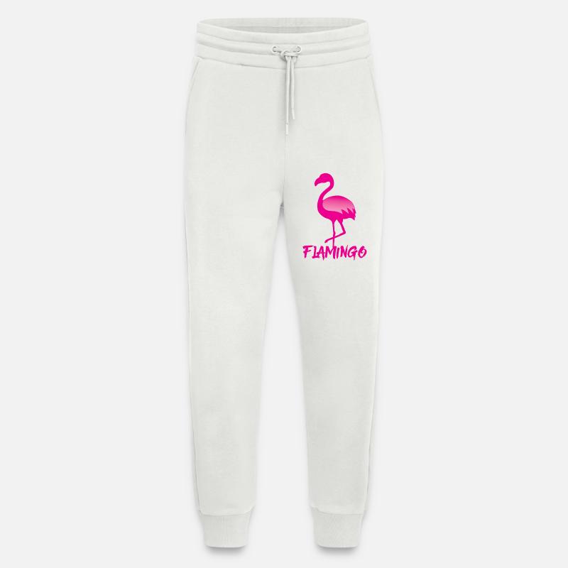 Flamingo in rosa - Jogginghose - made by SPREAD - OFF WHITE