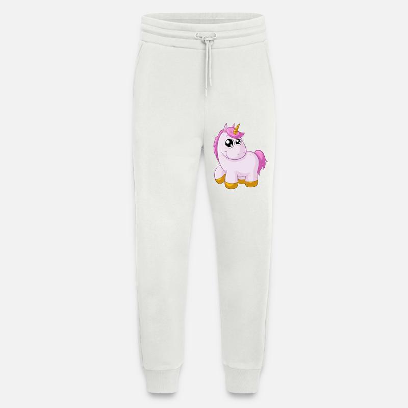 Pinkes Comic Einhorn - Jogginghose - made by SPREAD - OFF WHITE