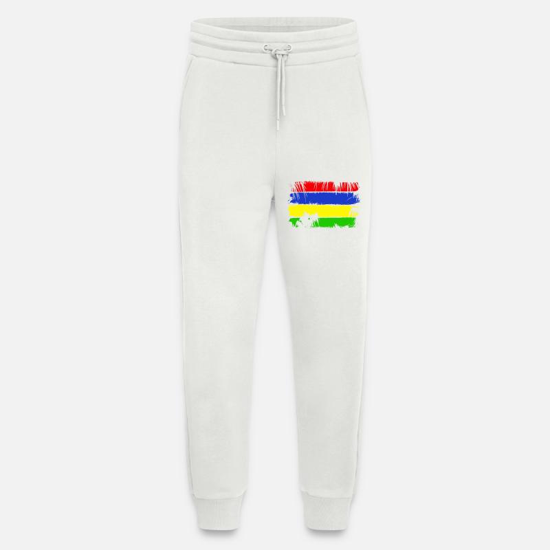 Mauritius Flagge - Jogginghose - made by SPREAD - OFF WHITE
