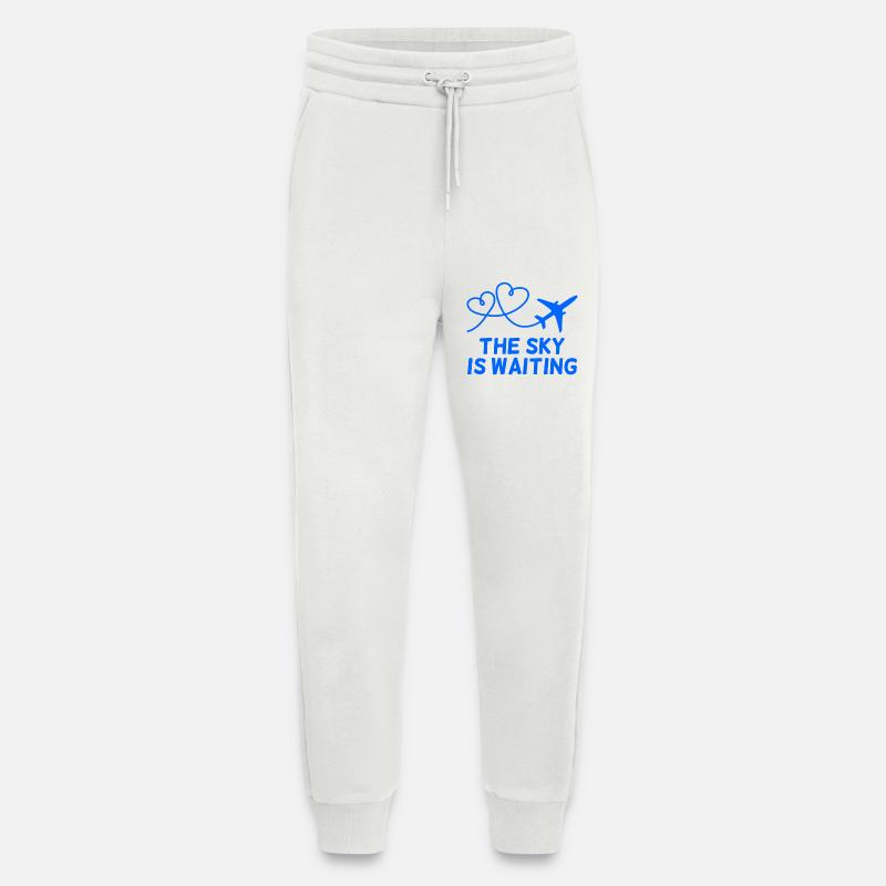 Flugzeug Pilot Spruch Geschenk - Jogginghose - made by SPREAD - OFF WHITE
