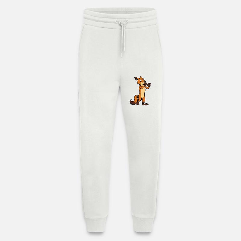 Comic Fuchs spielt Flöte - Jogginghose - made by SPREAD - OFF WHITE