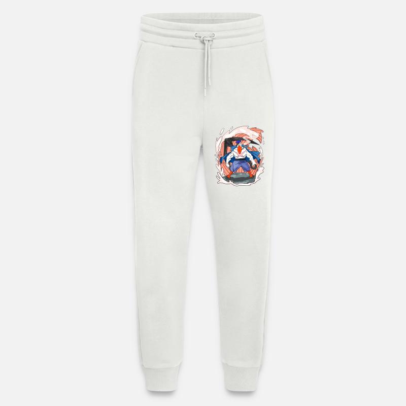 Seagull with anchor - Jogging Pants - made by SPREAD - OFF WHITE