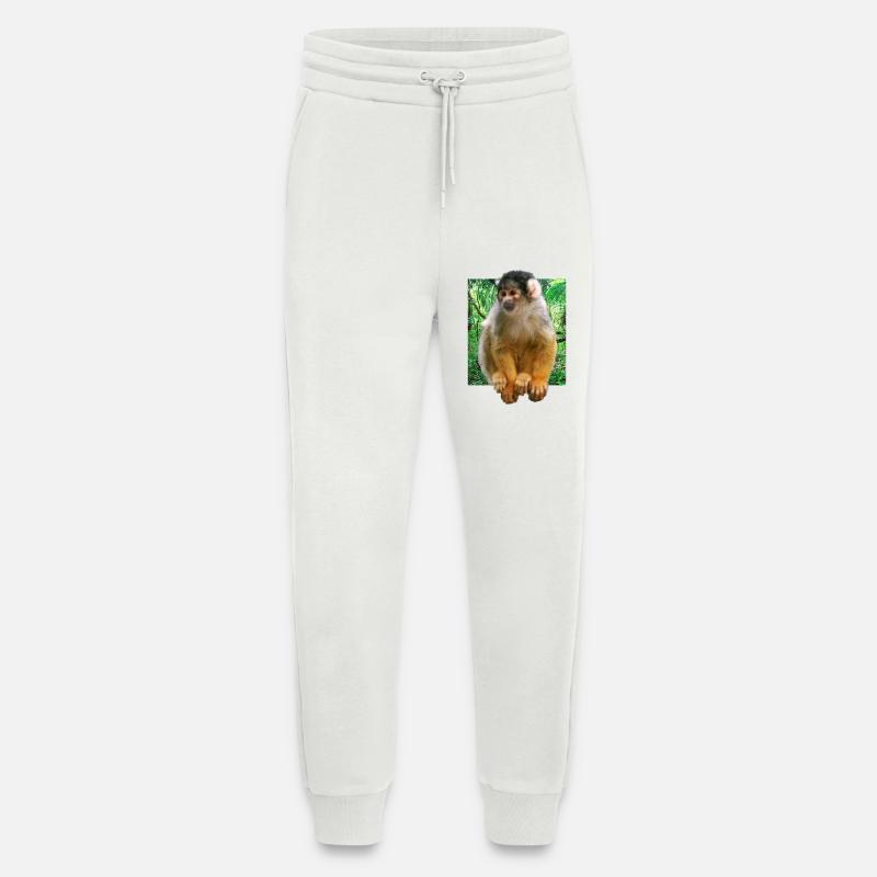 Squirrel monkey squirrel monkey - Jogging Pants - made by SPREAD  - OFF WHITE
