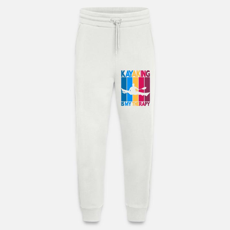 Kayaking is my Therapy - Jogging Pants - made by SPREAD  - OFF WHITE