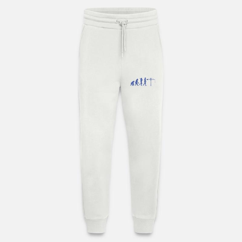 Crane operator Evolution - Jogging Pants - made by SPREAD  - OFF WHITE