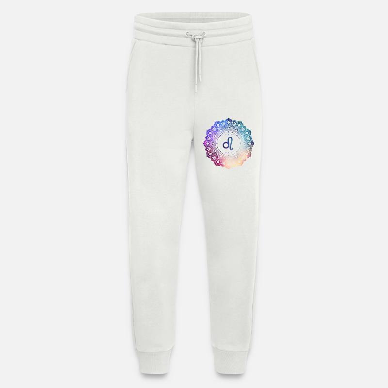 Löwe Sternzeichen Symbol Mandala - Jogginghose - made by SPREAD - OFF WHITE