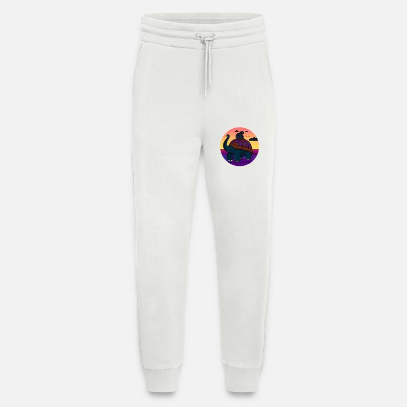 turtle elephant monkey mythical creature - Jogging Pants - made by SPREAD  - OFF WHITE