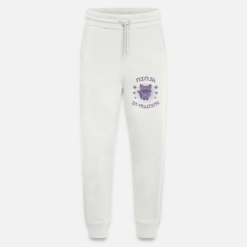 Ninja katze Ninja in Training - Jogginghose - made by SPREAD - OFF WHITE