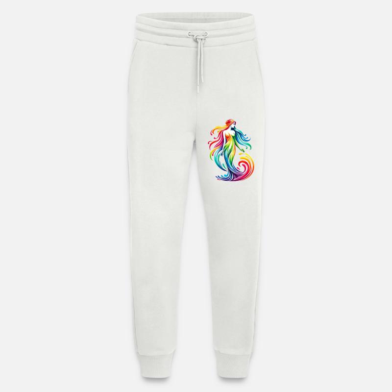 Jungfrau Sternzeichen Lebendiges Regenbogen-Design - Jogginghose - made by SPREAD - OFF WHITE