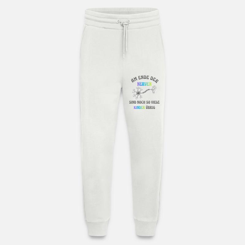 À bout de nerfs - Pantalon de jogging bio décontracté fabriqué en UE - OFF WHITE