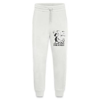 Bouledogue français Chien de compagnie Amoureux des animaux - Pantalon de jogging bio décontracté fabriqué en UE - OFF WHITE - Devant