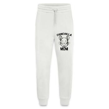 Chinchilla disant maman drôle Chinchilla cadeau - Pantalon de jogging bio décontracté fabriqué en UE - OFF WHITE - Devant