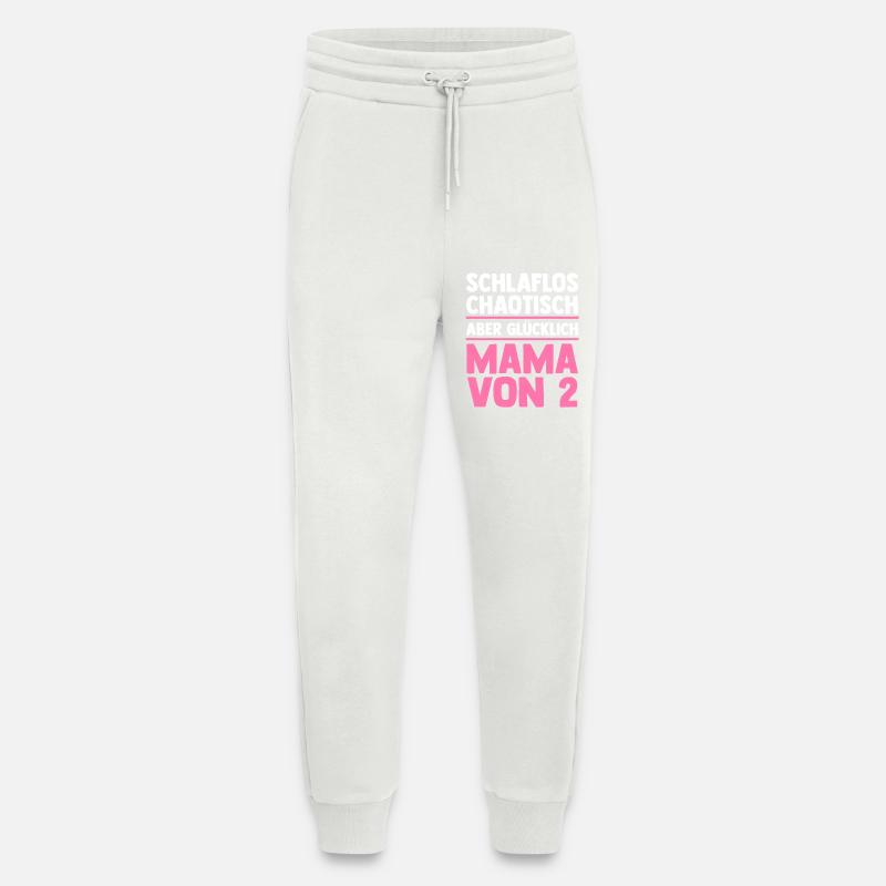Mama Von 2 Kindern - Jogginghose - made by SPREAD - OFF WHITE