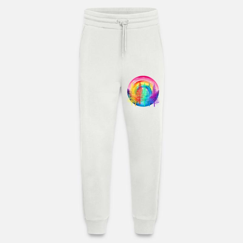 Regenbogen Wald LGBT Nadelwald Regenbogenfahne - Jogginghose - made by SPREAD - OFF WHITE