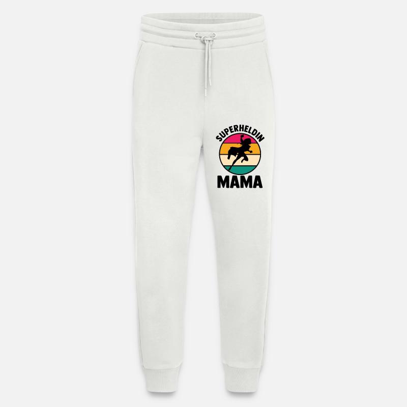 Mutter Superheldin Mama - Jogginghose - made by SPREAD - OFF WHITE