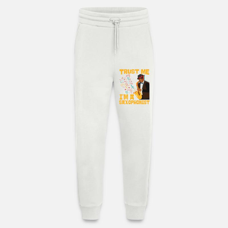 Saxophone Trust Me I'm A - Jogginghose - made by SPREAD - OFF WHITE