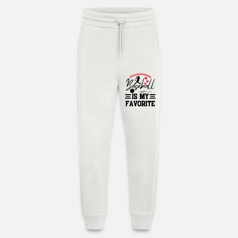Baseball Spruch Baseballteam Design - Jogginghose - made by SPREAD - OFF WHITE