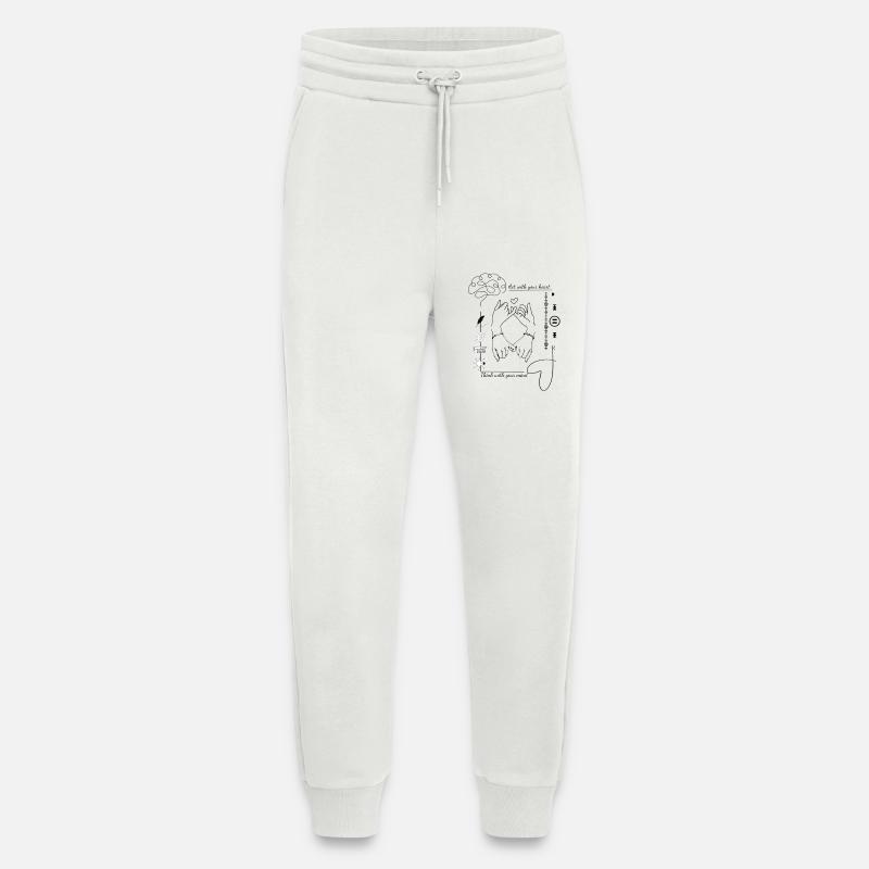 Mind & Heart Connection - Jogginghose - made by SPREAD - OFF WHITE