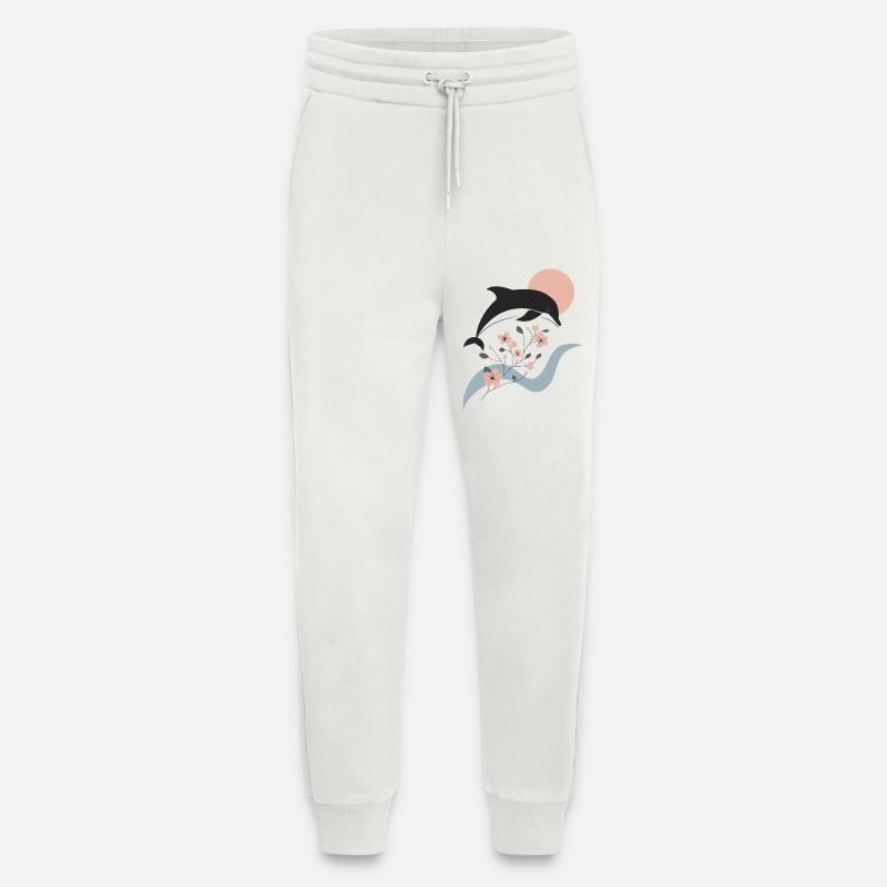 Eleganter Delfin - Jogginghose - made by SPREAD - OFF WHITE