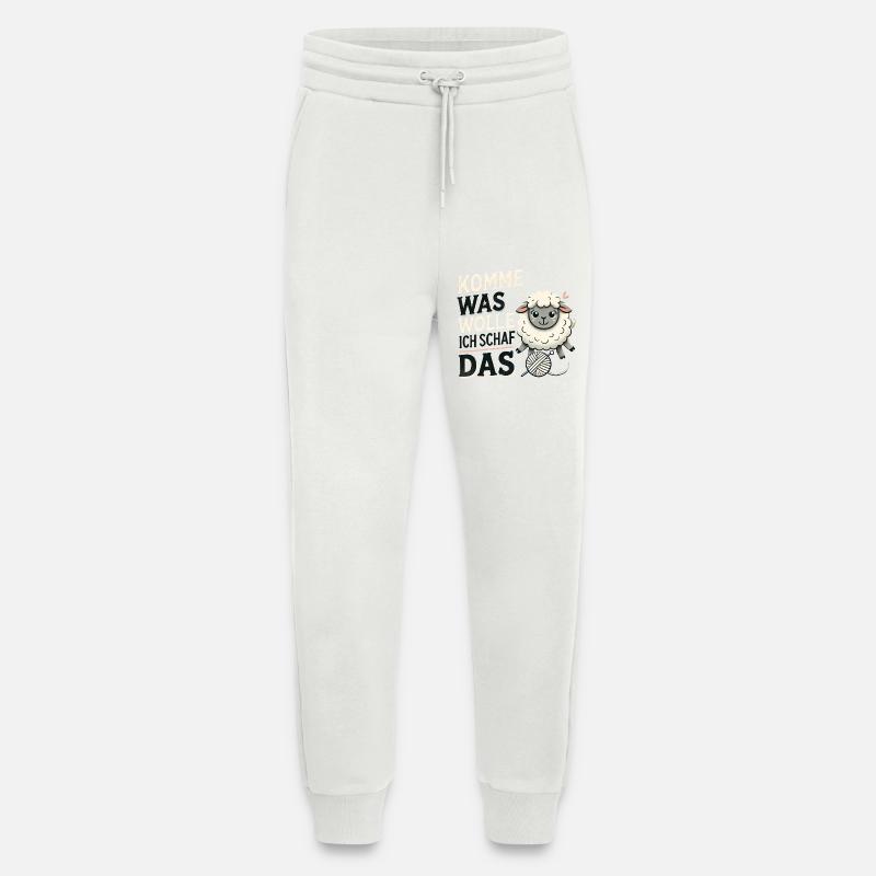 Komme was wolle ich Schaf das - Jogginghose - made by SPREAD - OFF WHITE