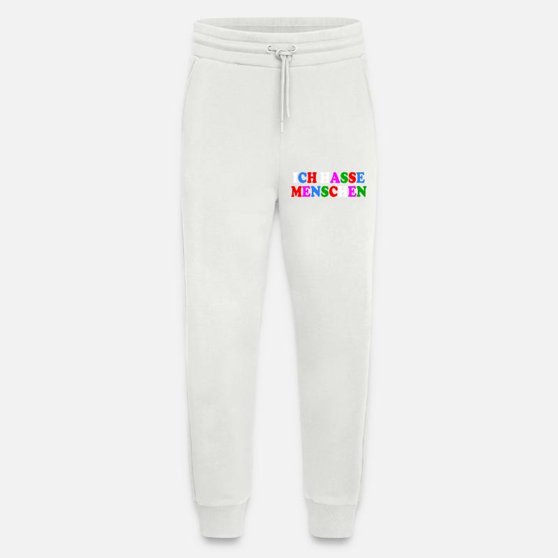 Ich hasse menschen - Jogginghose - made by SPREAD - OFF WHITE
