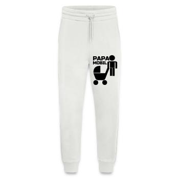 Papa Mobil Vater, Familie, Kind, Geschenk Vatertag - Jogginghose - made by SPREAD - OFF WHITE - Vorne