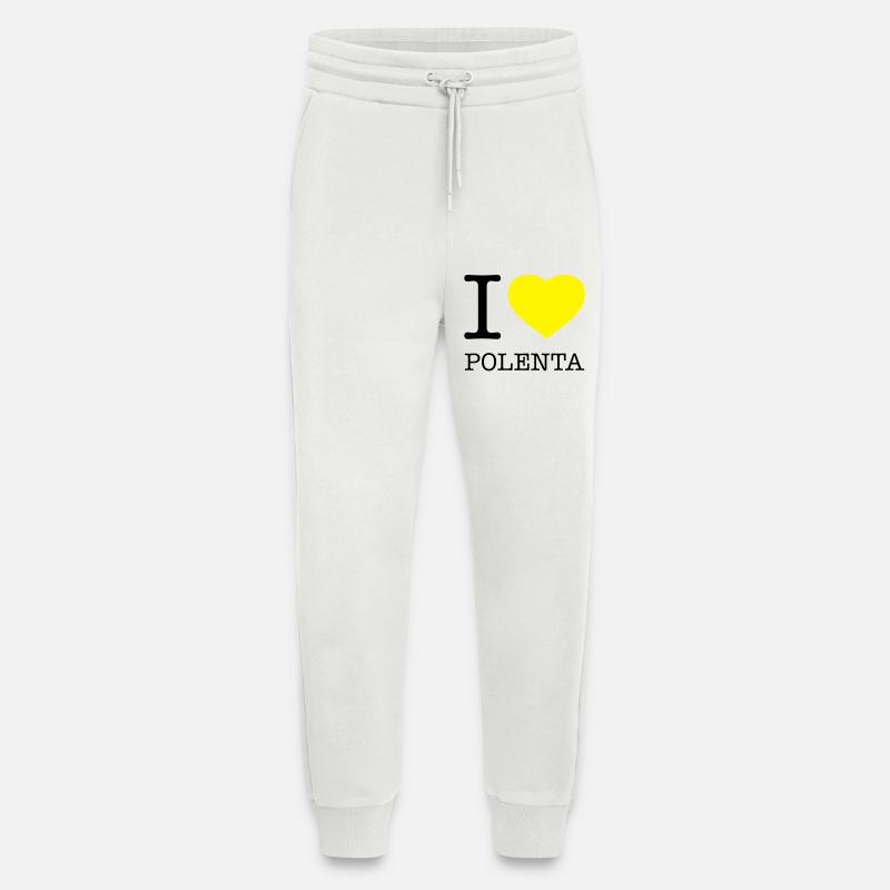 I LOVE POLENTA - Jogging Pants - made by SPREAD - OFF WHITE