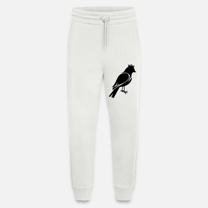 Vogel mit Krone - Jogginghose - made by SPREAD - OFF WHITE
